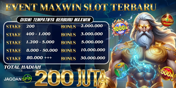 Jagoanspin > Event Maxwin Slot Terbaru